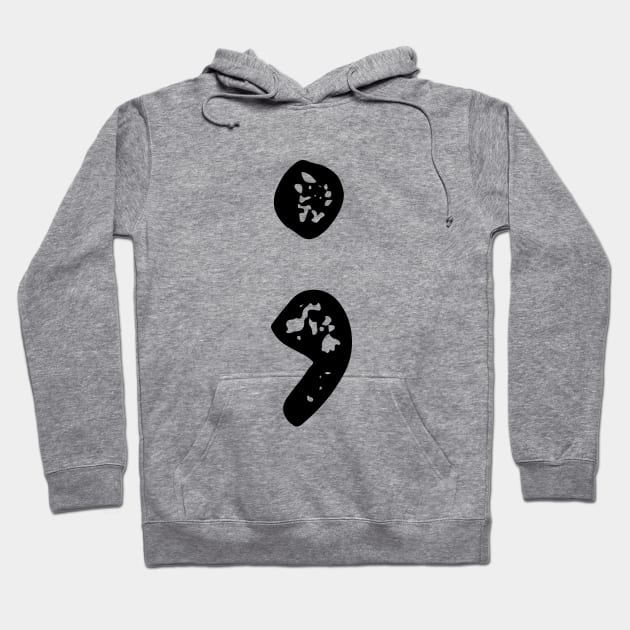 Semicolon-Back Hoodie by Geeks With Sundries